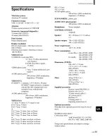 Preview for 61 page of Sony KE-32TS2U - 32" Flat Panel Color Tv Operating Instructions Manual