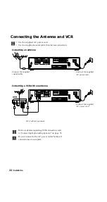 Предварительный просмотр 22 страницы Sony KE-42MR1E Operating Instructions Manual