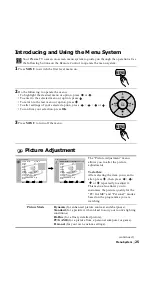 Предварительный просмотр 25 страницы Sony KE-42MR1E Operating Instructions Manual