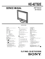 Preview for 1 page of Sony KE-42TS2E Service Manual