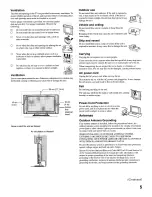 Предварительный просмотр 6 страницы Sony KE-42XS910 - 42" Flat Panel Color Tv Operating Instructions Manual