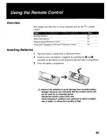 Предварительный просмотр 50 страницы Sony KE-42XS910 - 42" Flat Panel Color Tv Operating Instructions Manual