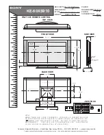 Sony KE-50XS910 - 50" Flat Panel Color Tv Dimensions preview