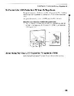 Предварительный просмотр 19 страницы Sony KF-50WE610 - 50" Grand Wega™ Rear Projection Tv Operating Instructions Manual