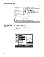 Предварительный просмотр 64 страницы Sony KF-50WE610 - 50" Grand Wega™ Rear Projection Tv Operating Instructions Manual