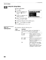 Предварительный просмотр 82 страницы Sony KF-50WE610 - 50" Grand Wega™ Rear Projection Tv Operating Instructions Manual