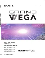 Предварительный просмотр 158 страницы Sony KF-50WE610 - 50" Grand Wega™ Rear Projection Tv Service Manual