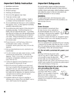 Preview for 4 page of Sony KF-60XBR800 - 60" Xbr Grand Wega™ Rear Projection Television Operating Instructions Manual