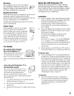 Preview for 7 page of Sony KF-60XBR800 - 60" Xbr Grand Wega™ Rear Projection Television Operating Instructions Manual