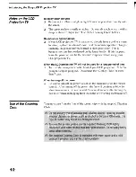 Preview for 12 page of Sony KF-60XBR800 - 60" Xbr Grand Wega™ Rear Projection Television Operating Instructions Manual