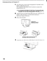 Preview for 14 page of Sony KF-60XBR800 - 60" Xbr Grand Wega™ Rear Projection Television Operating Instructions Manual