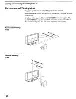 Preview for 20 page of Sony KF-60XBR800 - 60" Xbr Grand Wega™ Rear Projection Television Operating Instructions Manual