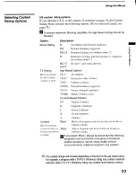 Preview for 77 page of Sony KF-60XBR800 - 60" Xbr Grand Wega™ Rear Projection Television Operating Instructions Manual