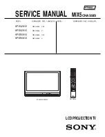 Preview for 2 page of Sony KF-E42A10 Service Manual