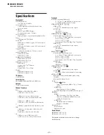 Preview for 3 page of Sony KF-E42A10 Service Manual