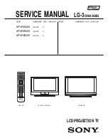 Sony KF-WE42A1 Service Manual предпросмотр