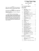 Предварительный просмотр 3 страницы Sony KF-WE42A1 Service Manual