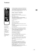 Preview for 20 page of Sony KL-37W1U Operating Instructions Manual