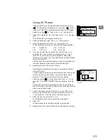 Preview for 25 page of Sony KL-37W1U Operating Instructions Manual