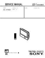 Предварительный просмотр 1 страницы Sony KL-37W2U Service Manual