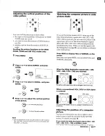 Preview for 15 page of Sony KL-W7000 Operating Instructions Manual