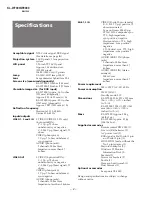 Preview for 2 page of Sony KL-W7000 Service Manual