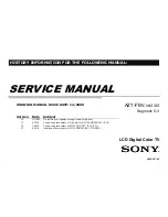 Sony KLV-22BX205 Service Manual предпросмотр