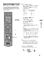 Preview for 61 page of Sony KLV-32M1 - 32" Lcd Wega Color Tv Operating Instructions Manual