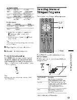 Предварительный просмотр 71 страницы Sony KLV-32M1 - 32" Lcd Wega Color Tv Operating Instructions Manual