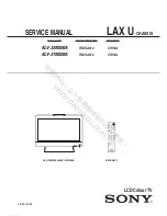 Предварительный просмотр 2 страницы Sony KLV-32M300A Service Manual