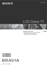 Sony KLV-40W300A Operating Instructions Manual предпросмотр