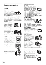 Предварительный просмотр 8 страницы Sony KLV-40X250A Operating Instructions Manual