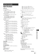 Предварительный просмотр 39 страницы Sony KLV-40X250A Operating Instructions Manual