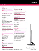 Предварительный просмотр 2 страницы Sony KLV-40ZX1M  (RM-VL610A Remote Commander®) Specifications