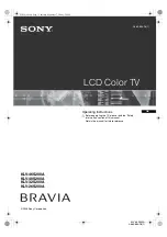 Предварительный просмотр 1 страницы Sony KLV-46S200A Operating Instructions Manual