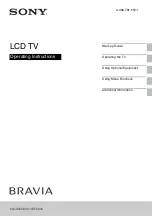 Preview for 1 page of Sony KLV-60EX640 Operating Instructions Manual