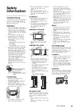 Предварительный просмотр 9 страницы Sony KLV-60EX640 Operating Instructions Manual