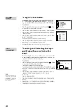 Preview for 22 page of Sony KP-41S4K Operating Instructions Manual