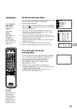 Preview for 85 page of Sony KP-41S4K Operating Instructions Manual