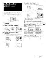 Предварительный просмотр 23 страницы Sony KP-41T65 - 41" Rear Projection Operating Instructions Manual