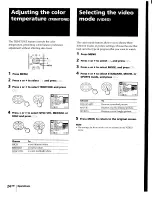 Предварительный просмотр 24 страницы Sony KP-41T65 - 41" Rear Projection Operating Instructions Manual