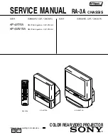 Sony KP-43T75A Service Manual preview