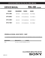 Предварительный просмотр 116 страницы Sony KP 43T90 Service Manual