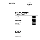 Sony KP-44PS2 Instruction Manual preview