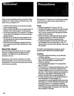 Preview for 4 page of Sony KP-46S55 Operating Instructions Manual