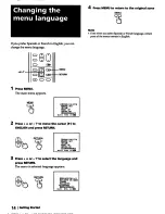 Preview for 14 page of Sony KP-46S55 Operating Instructions Manual