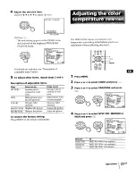 Предварительный просмотр 25 страницы Sony KP-46V35 Operating Instructions Manual