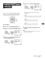 Предварительный просмотр 35 страницы Sony KP-46V35 Operating Instructions Manual