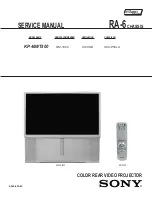 Предварительный просмотр 2 страницы Sony KP-46WT500 - 46" Hi-scan 1080i 16:9 Projection Television Service Manual