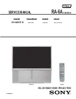 Preview for 2 page of Sony KP-46WT510 - 46" 16:9 Hi-scan Projection Television Service Manual